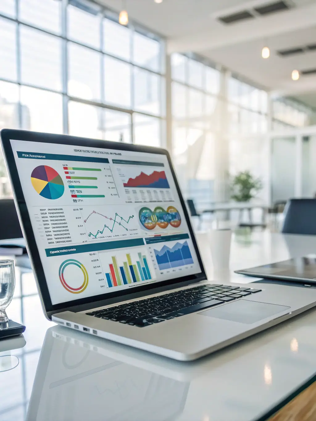 A website dashboard displaying SEO metrics, analytics, and performance reports, illustrating data-driven insights and optimization strategies.