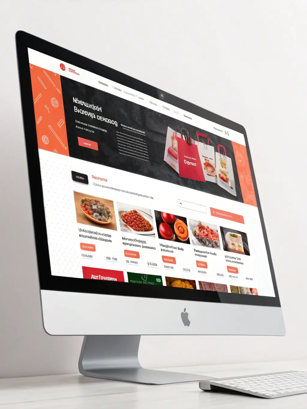 A vibrant online store interface showcasing a variety of products with clear categories and a user-friendly shopping cart icon, emphasizing ease of navigation and visual appeal.
