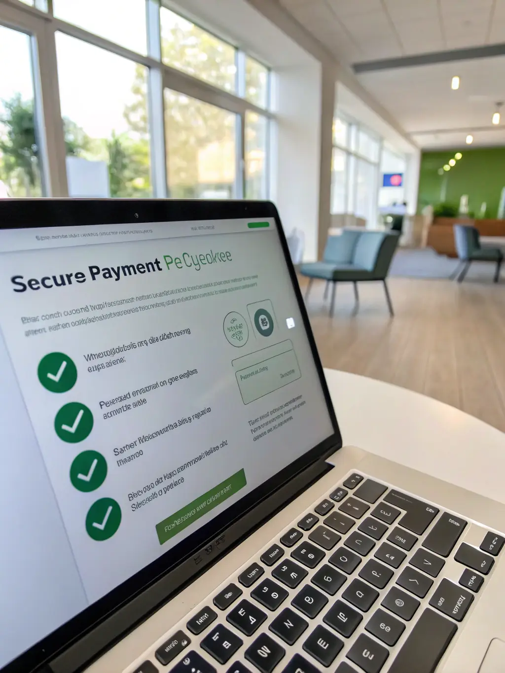 A secure checkout page on an e-commerce site, displaying trust badges, multiple payment options, and a clear order summary to build customer confidence.