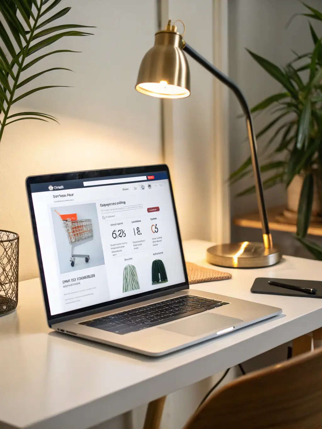 A clean, modern e-commerce website interface showcasing various product categories and a prominent search bar, emphasizing user-friendly navigation and visual appeal.