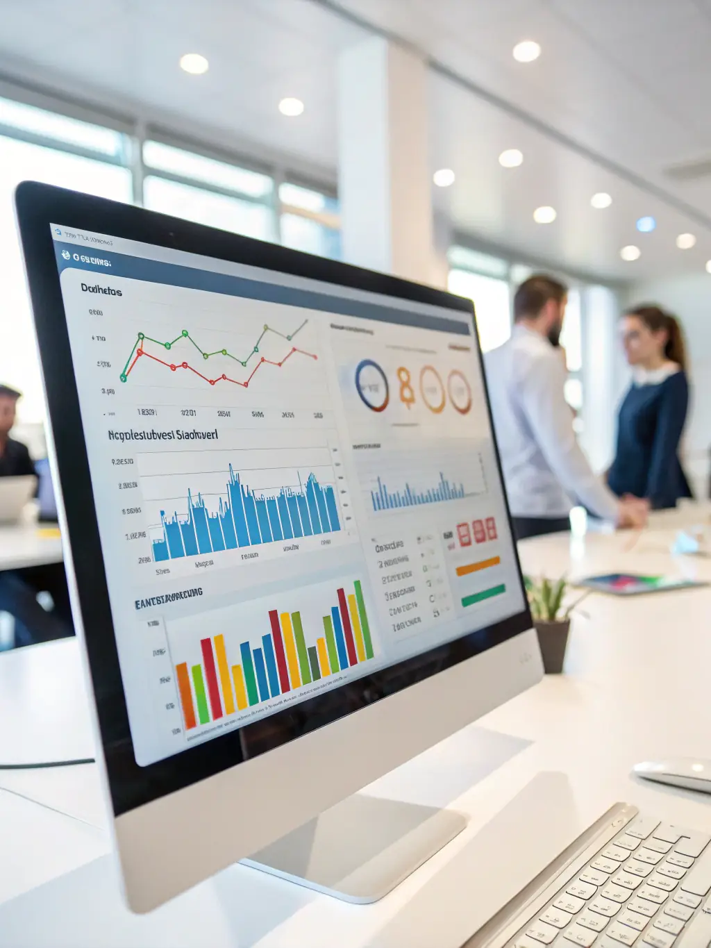A dashboard displaying real-time sales data, customer analytics, and inventory management tools, illustrating the power of data-driven decision-making.